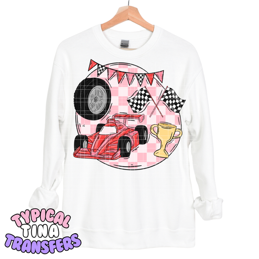 Girls love Race Cars | DTF Transfers | POD