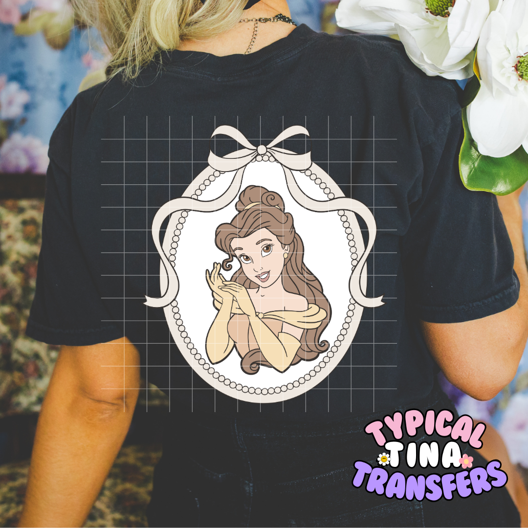 Princess Light Beige Frames | DTF Transfer | POD - choose design