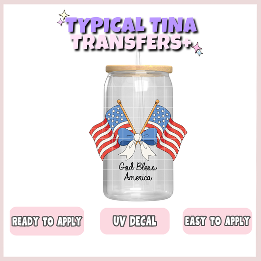 God bless America | UV decals | POD