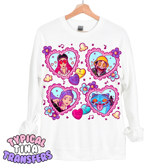 Valentine heart KPDH | DTF Transfers | POD