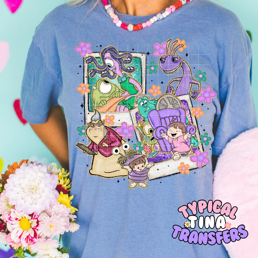 Monster Polaroids | DTF Screen Print | POD