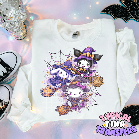 H Kitty Halloween Webs | DTF Transfer | POD