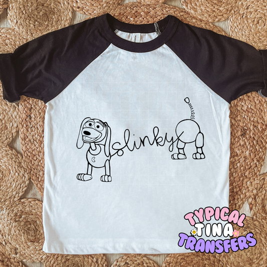 Slink Toy Doodle | DTF Screen Print | POD