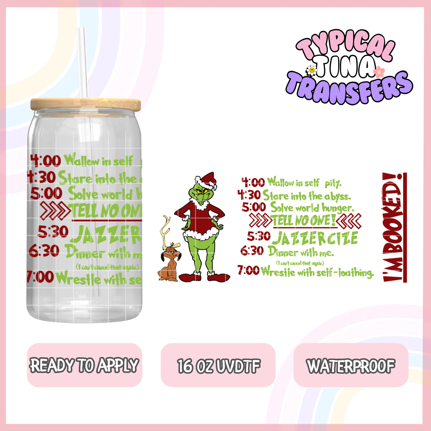 UVDTF #2822 | 16oz UVDTF Wrap | POD