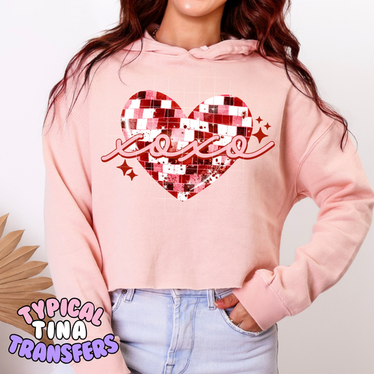 Patterned heart xoxo | DTF Transfers | POD