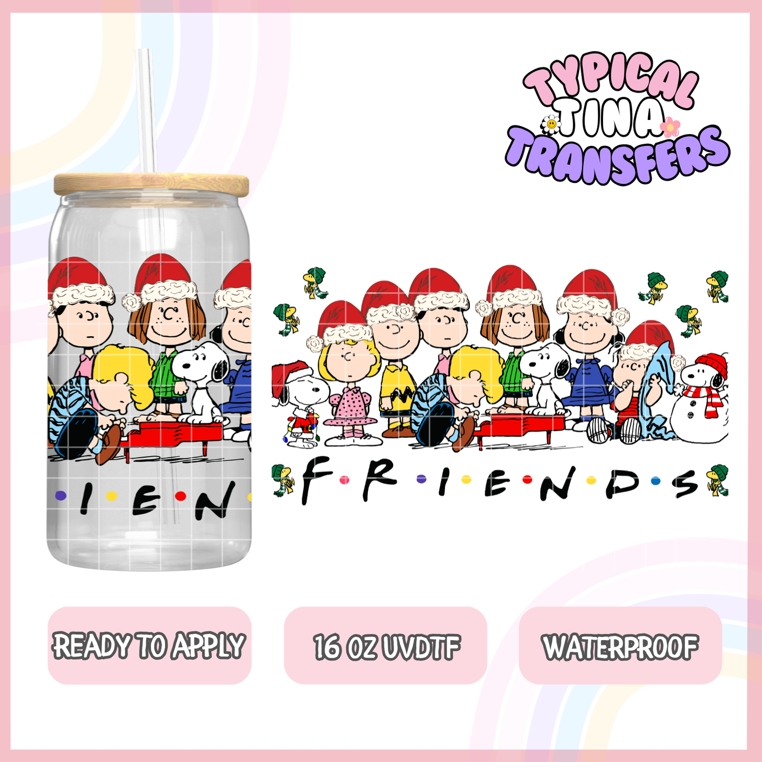 POD 16OZ - XMAS Cartoon/kids