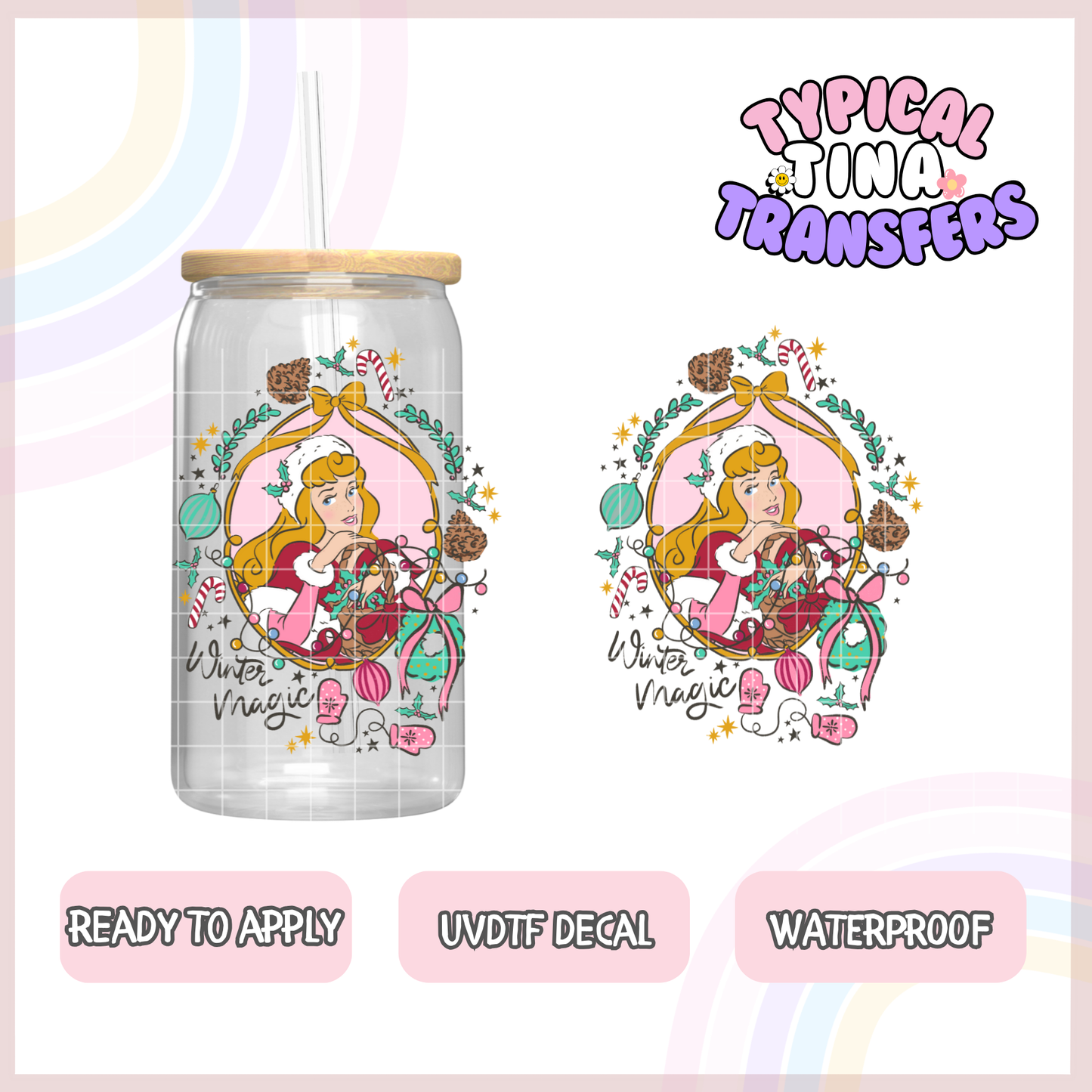 UVDTF Decal | 3"-4" decals | POD - select princess