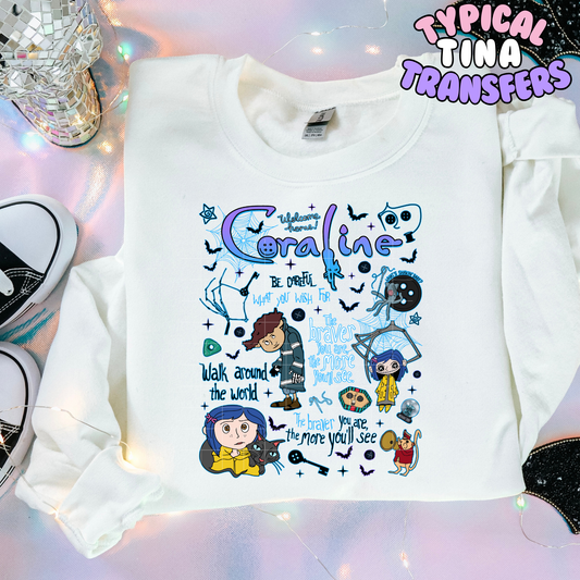 Coraline Mural | DTF Transfer | POD