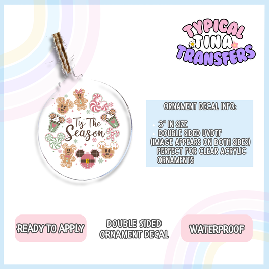My fav Things Baby Pink | 3" Ornament Decal
