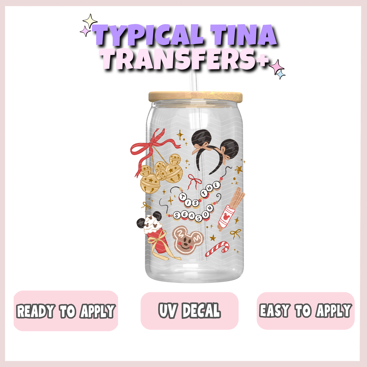 Magical Christmas elements - tis the season | UV decals | POD
