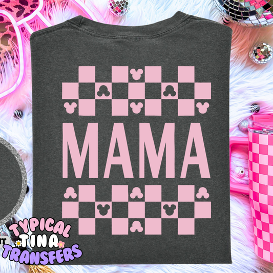 Mama Pink Letters | DTF Screen Print | 11" Adult