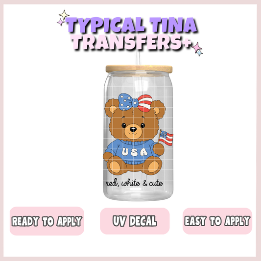 USA Bear | UV decals | POD