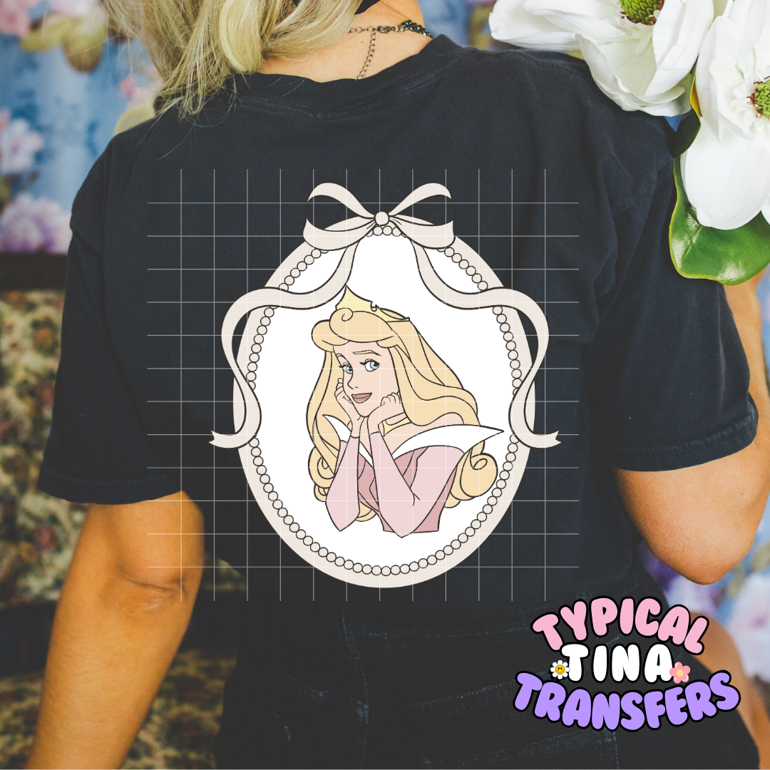 Princess Light Beige Frames | DTF Transfer | POD - choose design