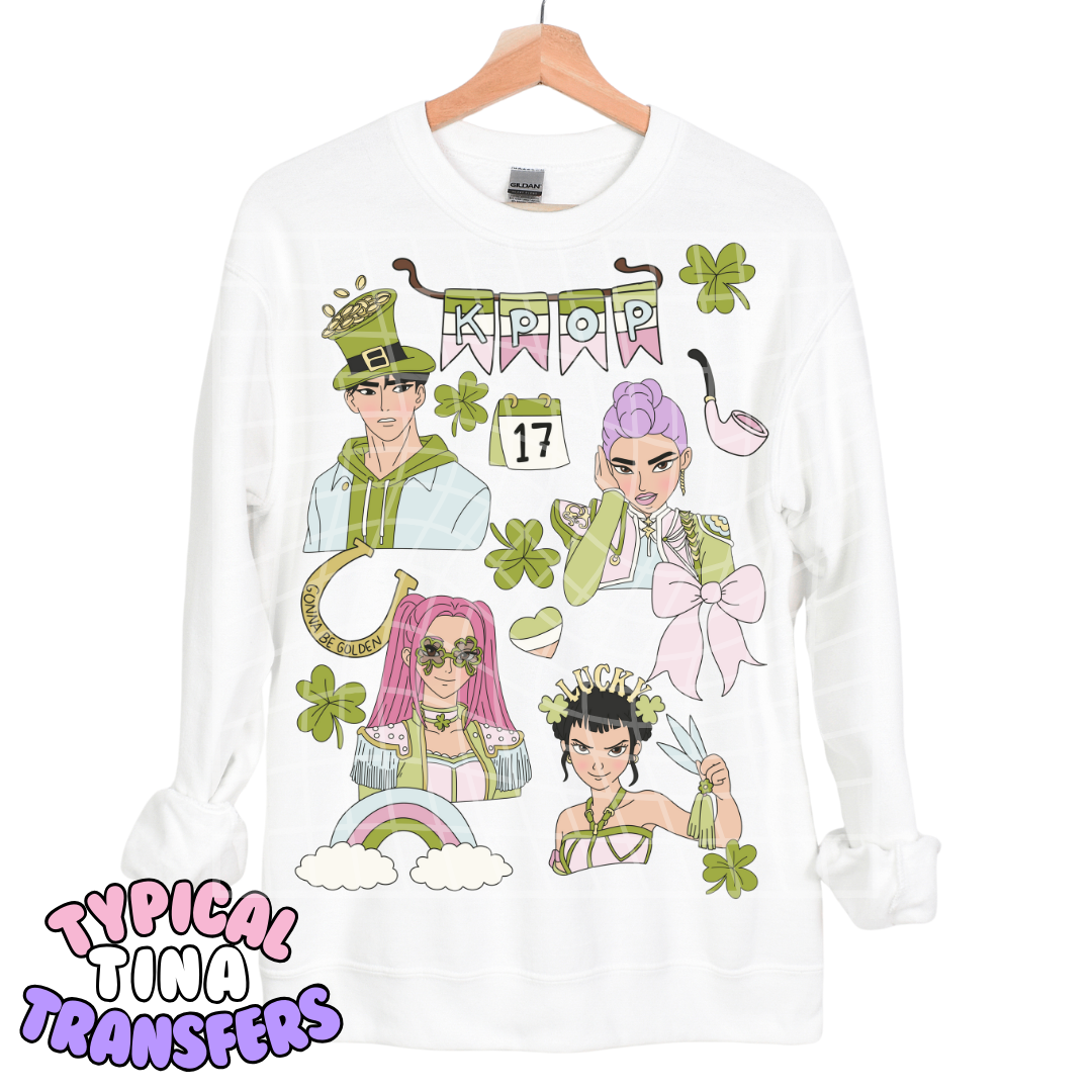St. Patty day KPOP | DTF Transfers | POD