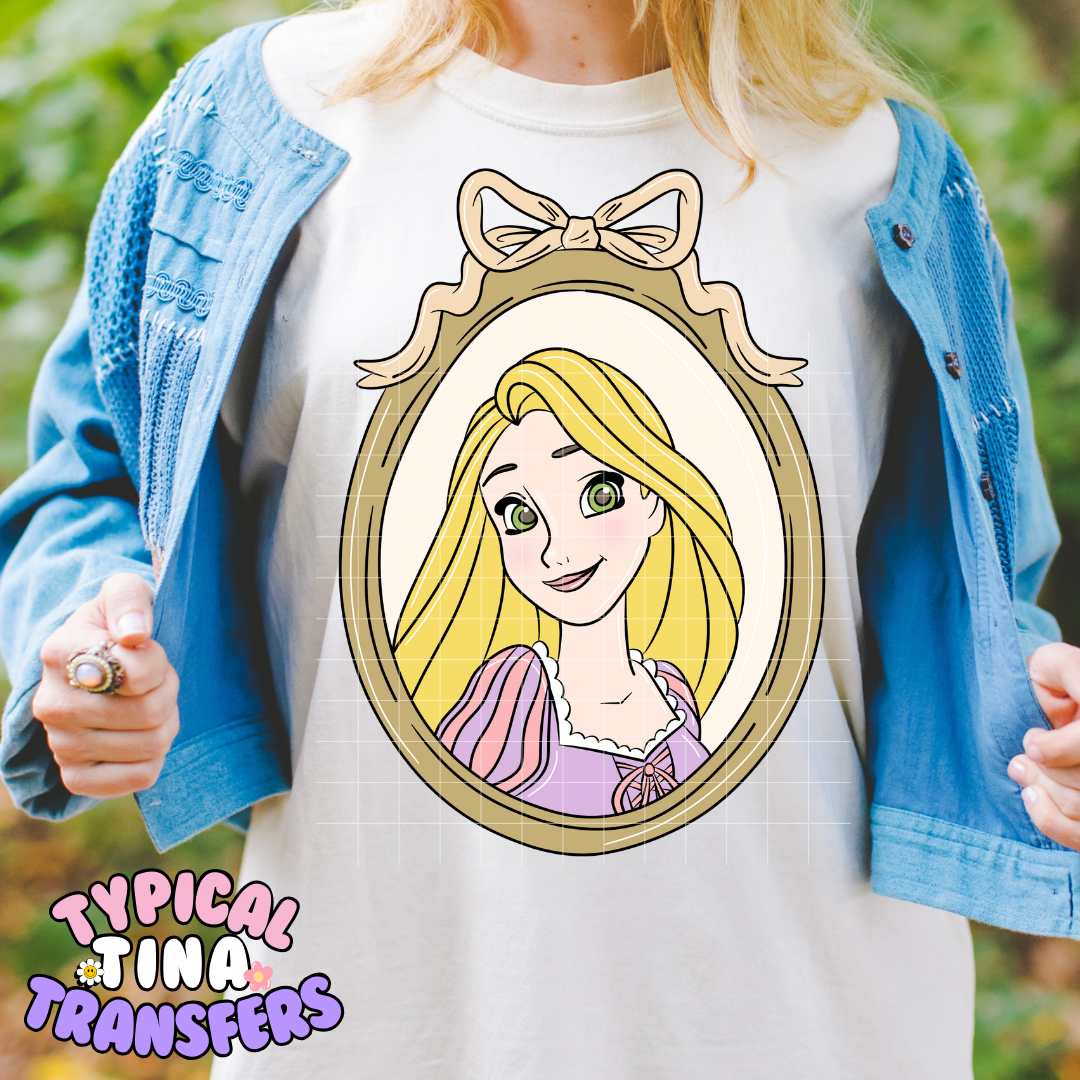 Princess Vintage Frames | DTF Screen Print | POD