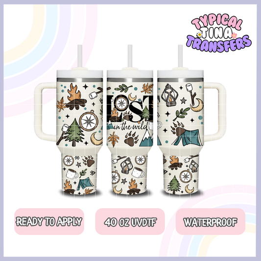 Lost in nature | 40oz UVDTF Wrap | POD