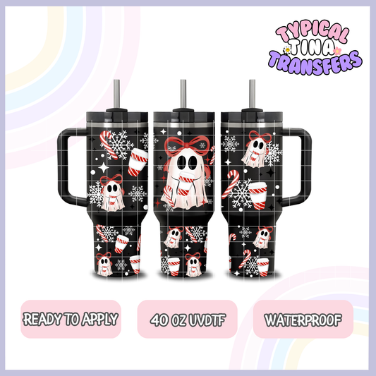 Christmas Ghostie | 40oz UVDTF Wrap | POD