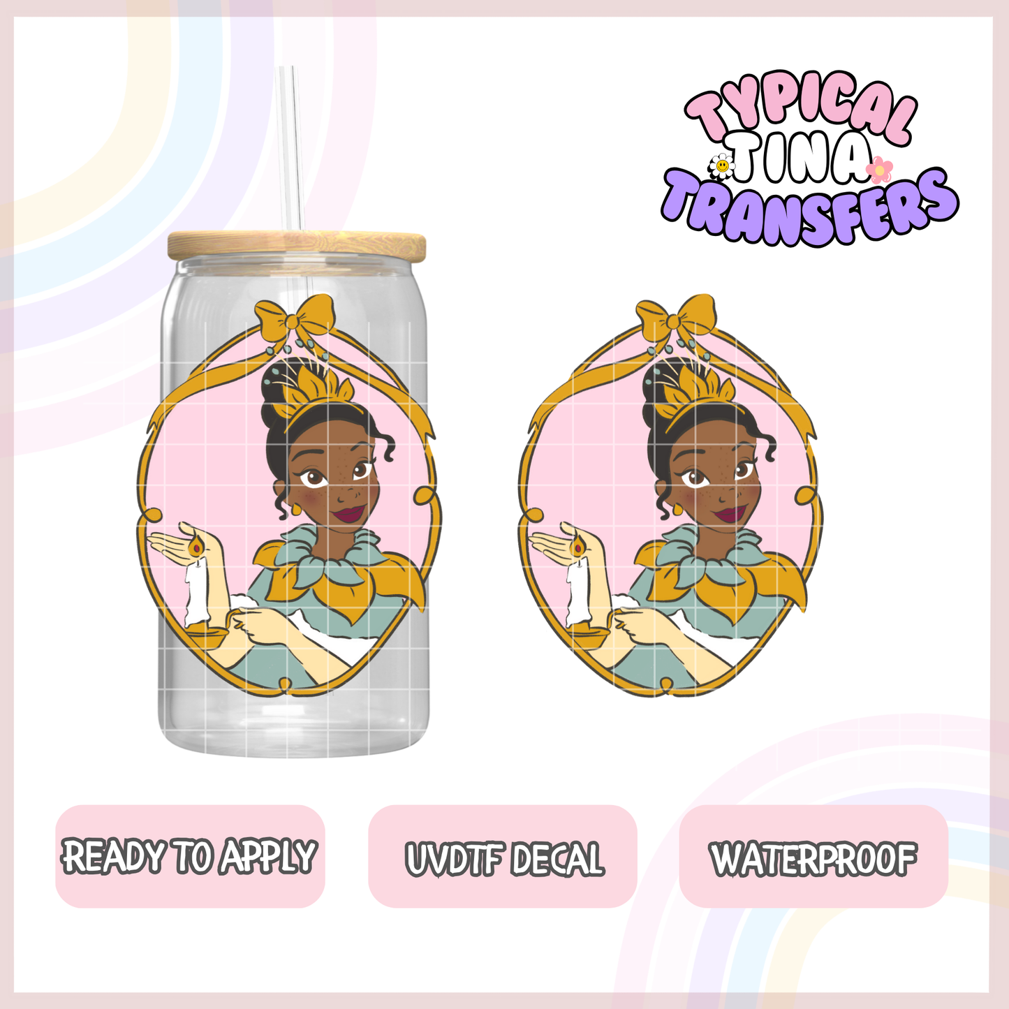 UVDTF Decal | 3"-4" decals | POD - select princess