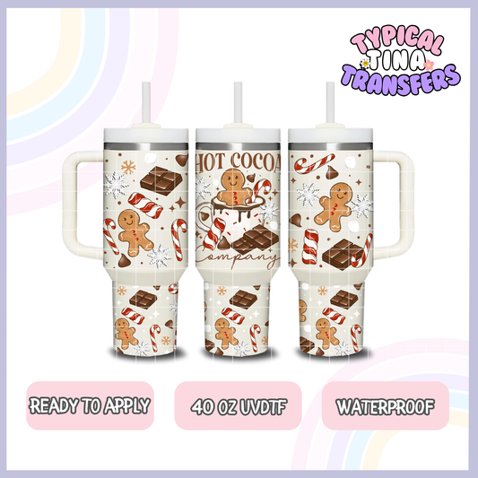 Hot chocolate | 40oz UVDTF Wrap | POD