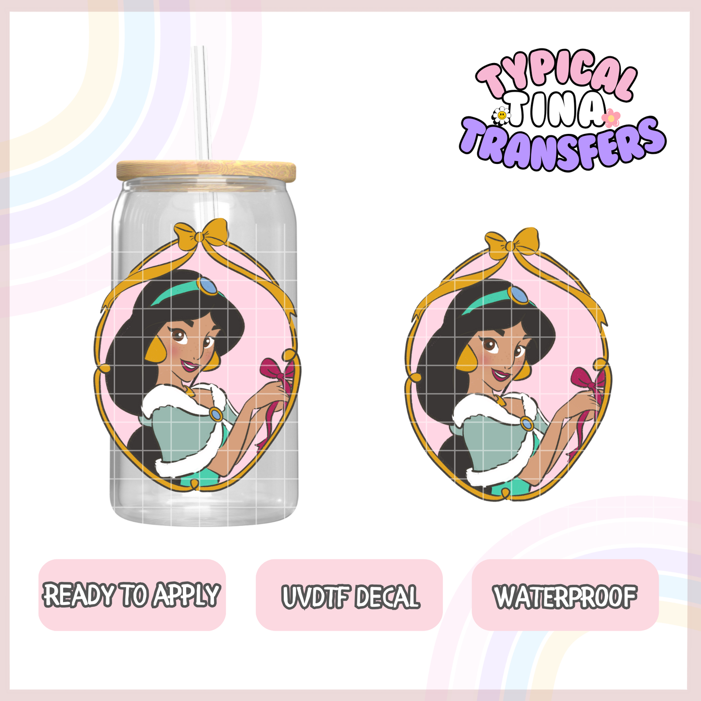 UVDTF Decal | 3"-4" decals | POD - select princess