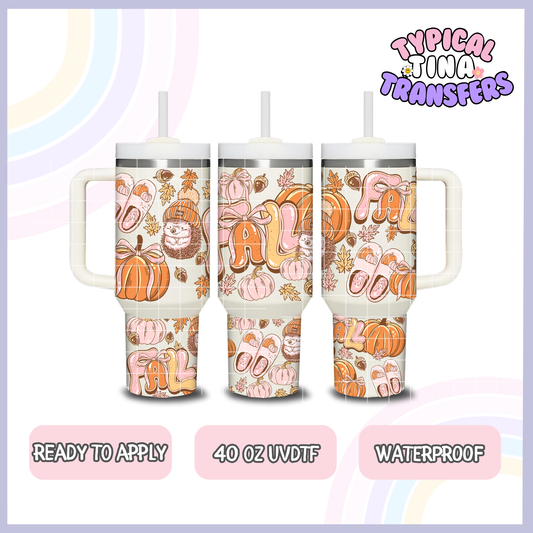 Fall Pumpkin | 40oz UVDTF Wrap | POD