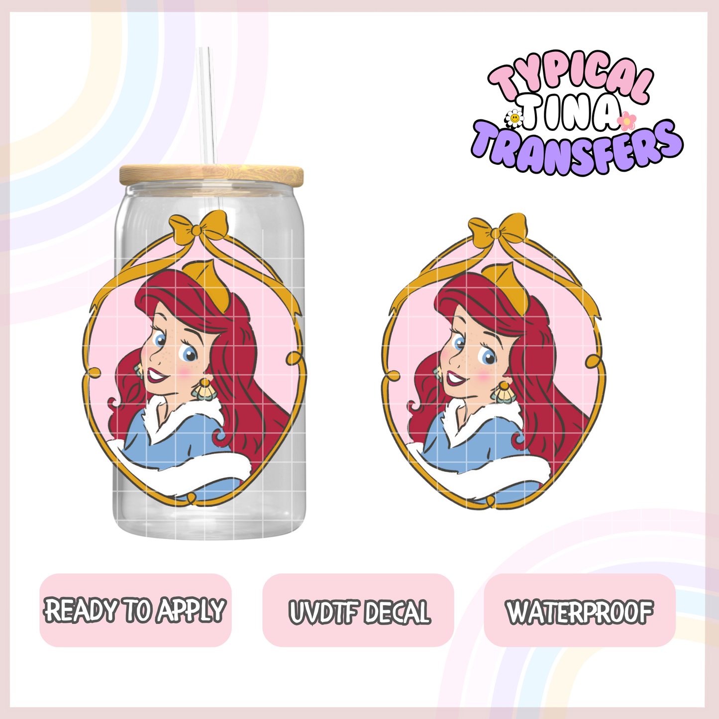 UVDTF Decal | 3"-4" decals | POD - select princess