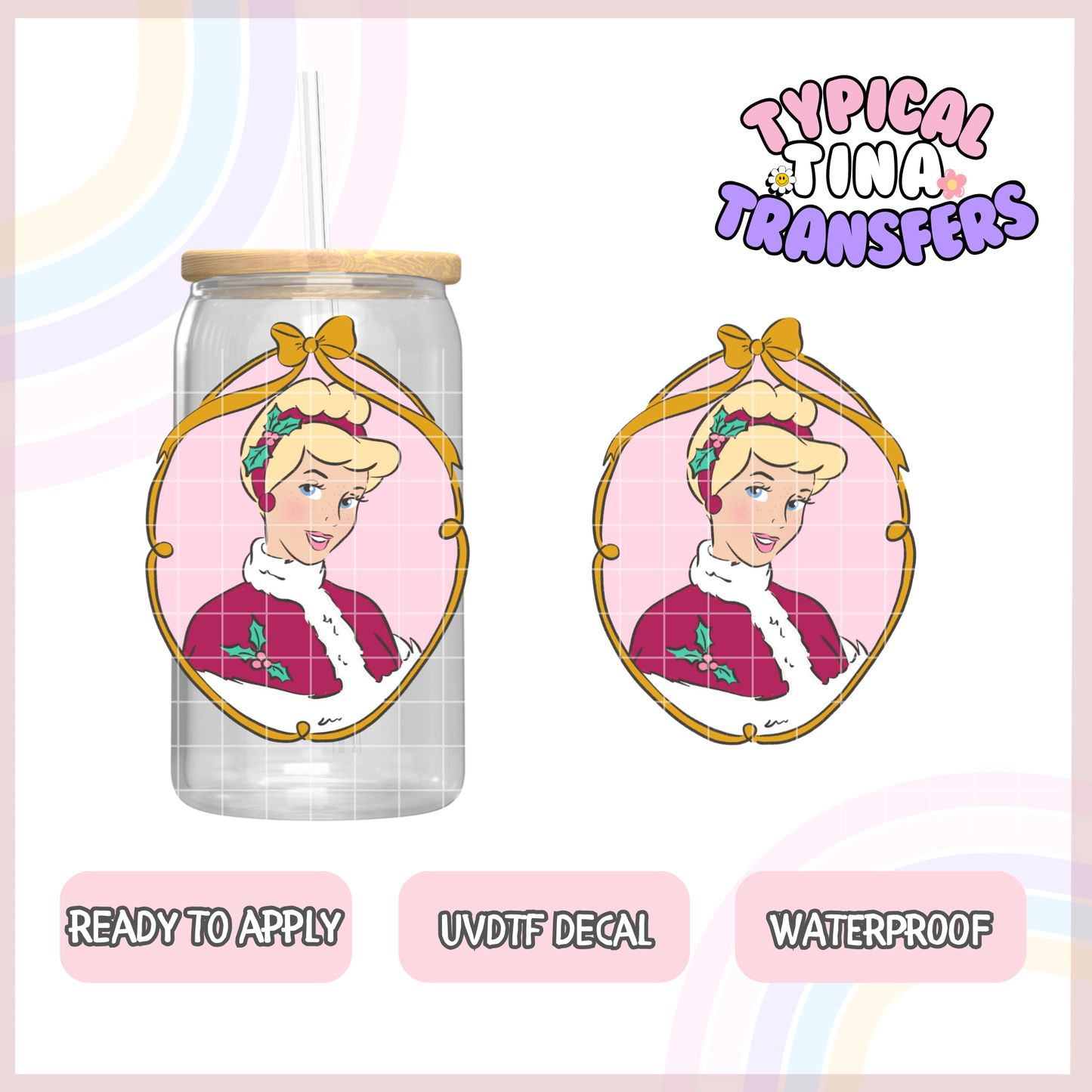 UVDTF Decal | 3"-4" decals | POD - select princess