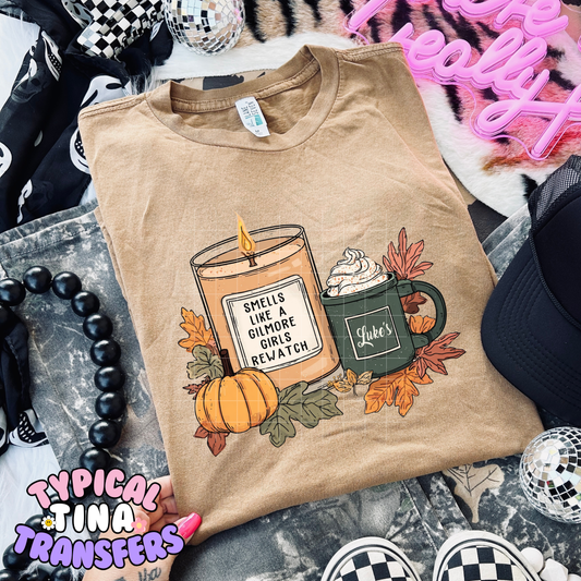 Smells like a Gil Rewatch candle | DTF Transfer | POD