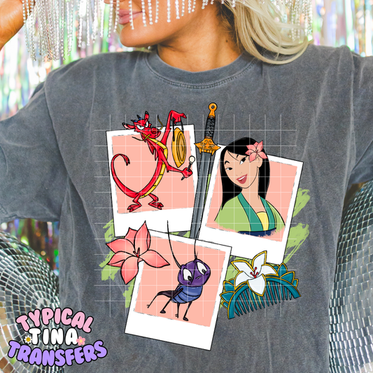 Polaroid Princess M and friends | DTF Screen Print | POD