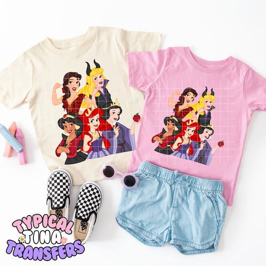 Costume Princesses | DTF Transfer | POD