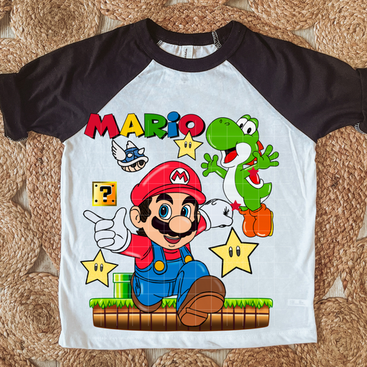 Mario and Yosh | DTF Screen Print | POD