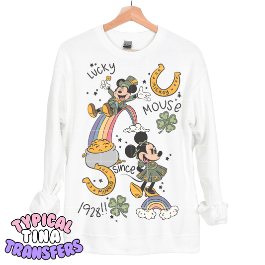 Lucky Mouse | DTF Transfers | POD