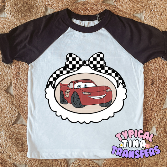 Race Car Frame | DTF Screen Print | POD