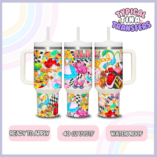 Alice | 40oz UVDTF Wrap | POD