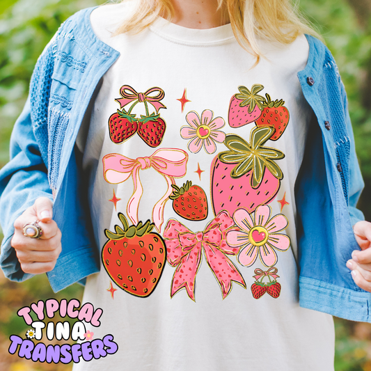 Strawberry Coquette | DTF Transfer | POD