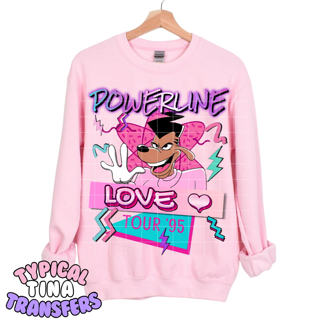 power_ love tour 95 | DTF Transfers | POD