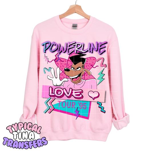 power_ love tour 95 | DTF Transfers | POD