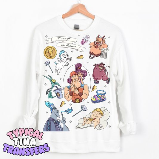 Herc Doodle Mural | DTF Transfer | POD