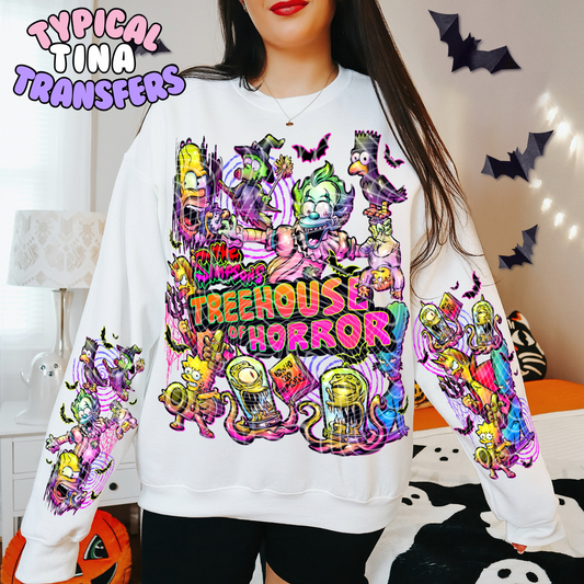 Treehouse Scares | DTF Transfer | 12" Sleeves only (both)