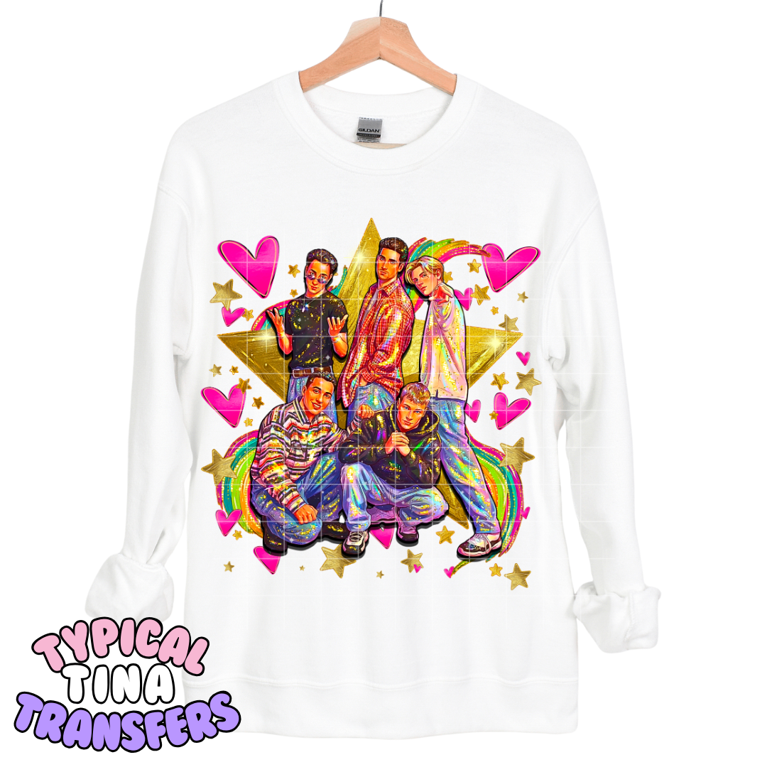 Back S Boys = Rainbow | DTF Transfers | POD