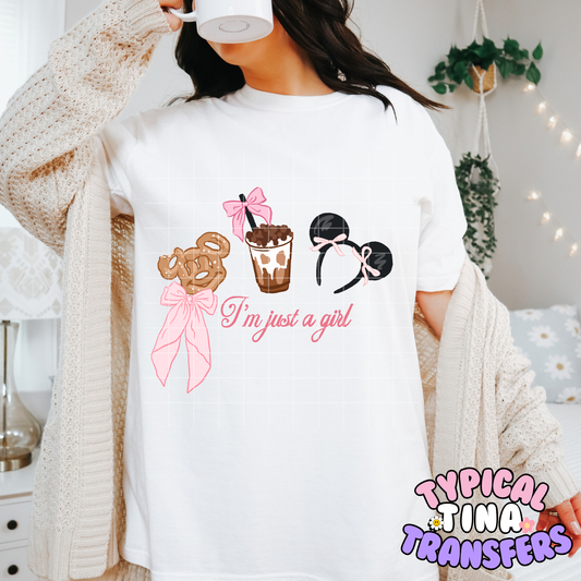 I'm just a girl Magical coquette | DTF Transfer | 15" Adult