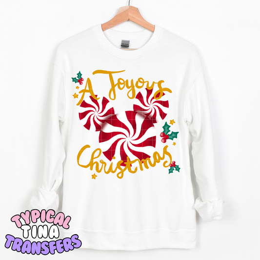 A Joyous Christmas (mouse Candy) | DTF Transfer | POD