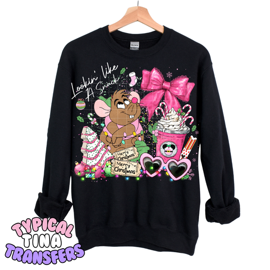 Gus lookin like a snack bow & drink (pink) | DTF Transfers | POD