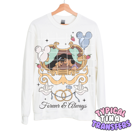 Forever & Always Princesses and Princes | DTF Transfers | POD - choose design