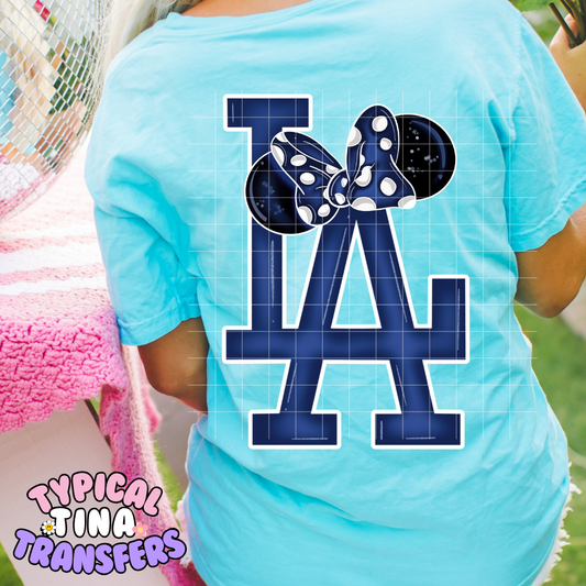 LA Min Mouse Ears | DTF Screen Print | POD