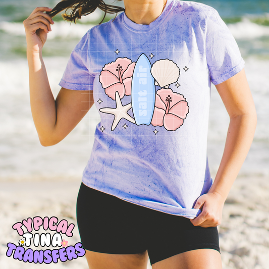 Salt Air Surfboard | DTF Transfer | POD