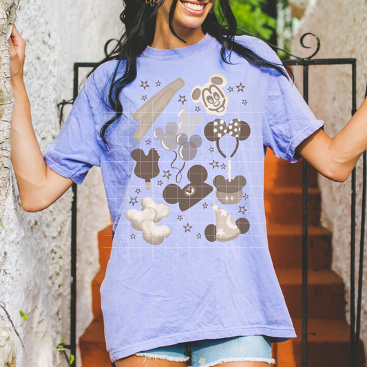 Magical Snacks Spread (muted) | DTF Screen Print | POD