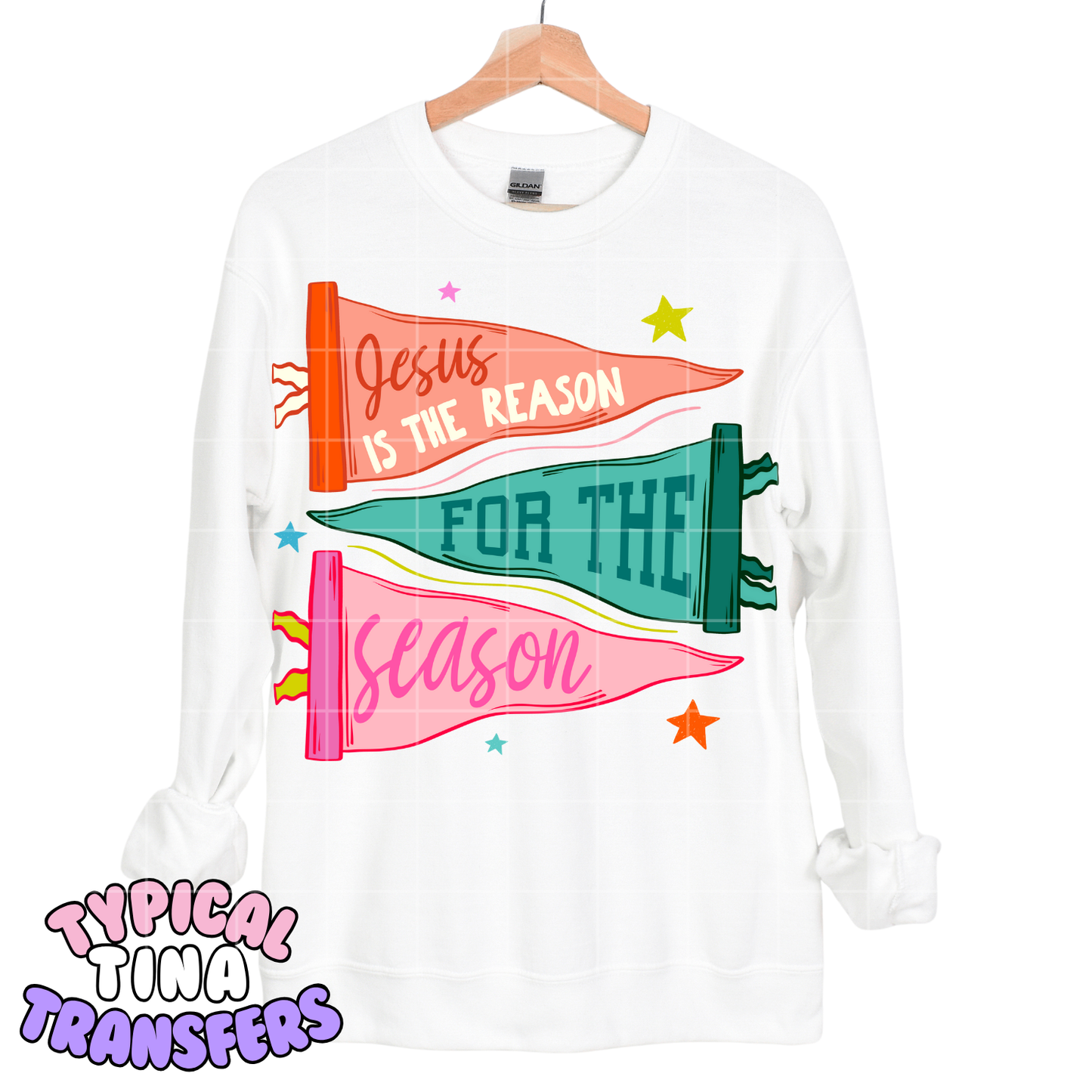 Jesus is the reason for the season (flags) | DTF Screen Print | POD