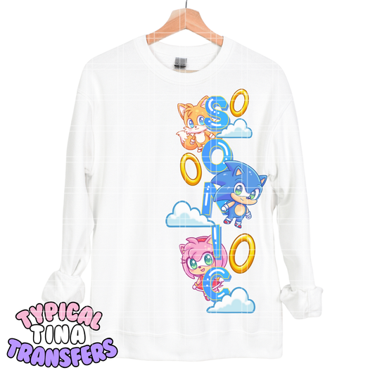 Chibi - Fast Hedgehog | DTF Transfers | POD