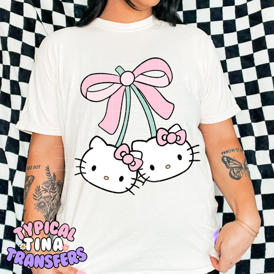 Kawaii Cherries H.K | DTF Transfer | POD